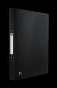 Ringbuch "URBAN", DIN A4, Rückenbreite 20 mm, 2 Ringe, PP, schwarz