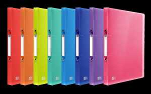 Oxford "URBAN" Ringbuch, A4, Rückenbreite 20 mm, 2 Ringe, PP, sortiert