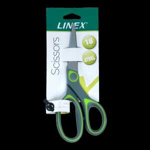LINEX Universal-Schere 17,5 cm grau-grün, rostfreier Edelstah,l Karte