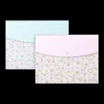 Oxford Floral Brieftasche B6, PP, pastell sortiert