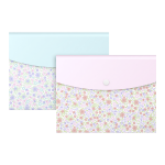 Oxford Floral Brieftasche B6, PP, pastell sortiert