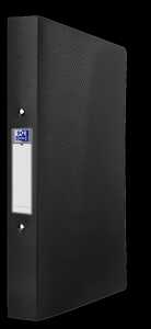 Ringbuch "URBAN", DIN A4, Rückenbreite 40 mm, 2 Ringe, PP, schwarz