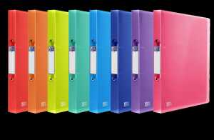 Oxford "URBAN" Ringbuch, A4, Rückenbreite 40 mm, 2 Ringe, PP, sortiert