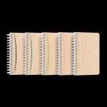 Touareg Spiralbuch 9x14cm Doppelspirale, 90 Blatt 5mm...