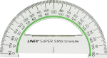 LINEX Super Serie Winkelmesser Kunstst 180Grad 10cm...