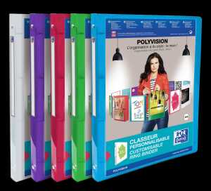 Ringbuch "polyvision" A4, 4 Ringe 16 mm Rückenbreite 20 mm, sortierte