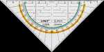 LINEX Super Serie Geo-Dreieck Kunststoff, 16 cm Hypotenuse