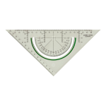 LINEX Super Serie Geo-Dreieck Kunststoff, 22,5 cm Hypotenuse