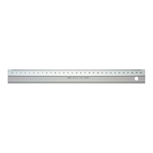 LINEX Super Serie Lineal 30 cm Aluminium, Anti-Rutsch-Effekt,