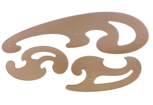 LINEX 103 Kurvensatz 3teilig gefärbt, 3 Kurven 130, 160 und 310 mm