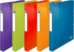 Oxford Sammelbox "School Life" PP, 25 mm R sortierte Packung