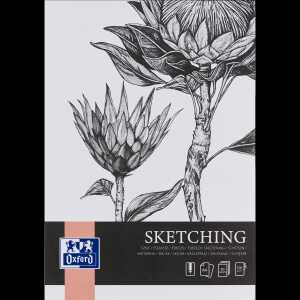 Oxford Art Skizzenblock A4, 50 Blatt, 120g/m²