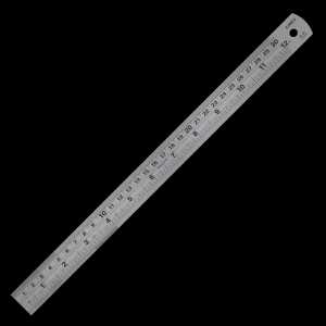 LINEX SL30 Stahl-Lineal 300 x 19mm, cm u Zoll-Skala Umrechnungstabelle
