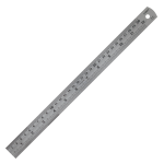 LINEX SL30 Stahl-Lineal 300 x 19mm, cm u Zoll-Skala...