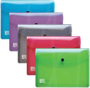 Oxford Brieftasche "hawai" A5, sortiert, 5er Pack