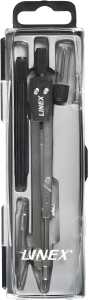LINEX 24 Zirkel-Set inkl Einsatz m Kniegelenk Stifthalter, Ersatzminen