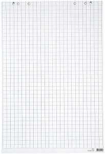 LANDRÉ Flipchartblock, 65x98-20 Blatt-kariert 25-80g/qm- 5er gerollt