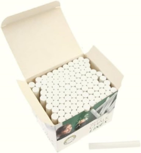 LINEX CCCHW100 weiße Kreide, 100 Stück im Karton, rund