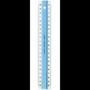 LINEX Super Serie Lineal 20 cm Kunststoff blau, Anti-Rutsch-Effekt,