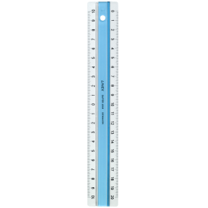 LINEX Super Serie Lineal 20 cm Kunststoff blau, Anti-Rutsch-Effekt,