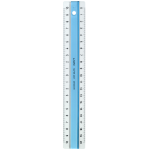 LINEX Super Serie Lineal 20 cm Kunststoff blau,...