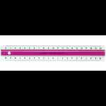 LINEX Super Serie Lineal 20 cm Kunststoff pink,...