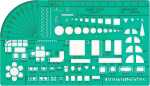 LINEX 1258S Architekt-Universal-Schablone, Maßstab...