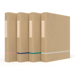 Oxford Touareg Ringbuch A4, 40mm, 4 Ringe, sortiert