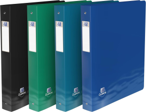 Ringbuch A4XL, 40mm Rückenbreite, 4 Ringe, PP, sortierte Farben