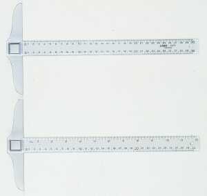 LINEX30M, Reißschiene zum Skizzieren 30cm, 2,7 cm breit, Facette
