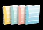 Oxford GO Iconic Spiralbuch B5, kariert 5x5 mm, 4 Farben...