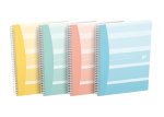 Oxford GO Iconic Spiralbuch B5, kariert 5x5 mm, 4 Farben...