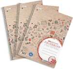 Recycling 3er - Pack A4+ Collegeblock, Lineatur 28, 80...