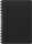 Oxford Signature Spiralbuch A5, 5mm kariert, flex Cover, 80 Bl schwarz