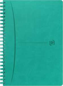Oxford Signature Spiralbuch A5, 5mm kariert, flex Cover, 80 Bl türkis