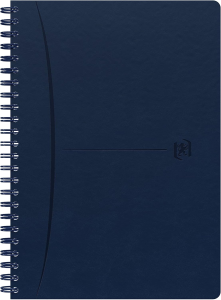 Oxford Signature Spiralbuch A5, liniert, flex Cover, 80 Blatt, blau