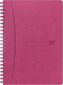 Oxford Signature Spiralbuch A5, liniert, flex Cover, 80 Blatt, fuchsia