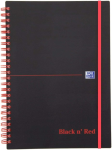 Office Black n Red Spiralbuch A5 liniert, 70 Blatt,...