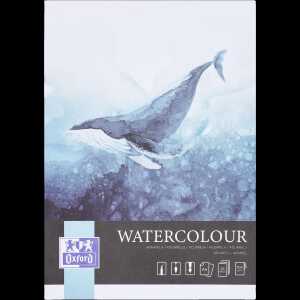 Oxford Art Aquarellblock A4, 20 Blatt, vierseitig geklebt, 300g/m²