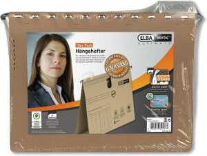 ELBA Hängehefter"vertic ULTIMATE", kaufm. Heftung, naturbraun, 10er