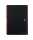 Office Black n Red Spiralbuch A4 kariert, 70 Blatt, PP-Deckel 5er