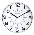 UNILUX Wanduhr Pop 30cm Kunststoff weiß
