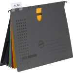 Organisationshefter, 3er-Pack, anthrazit mit farbigen...