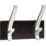Unilux Wandgarderobe CYPRES schwarz-alugrau, 2 dreifach...