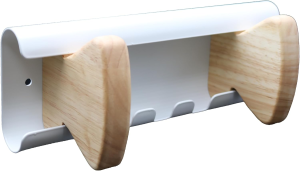 Unilux AURORA Kleiderhaken x2 mit 2 Holzhaken