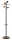 Unilux BORA BAMBOO Standgarderobe schwarz-bambus, 6 Kleiderhaken