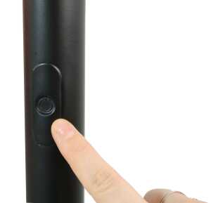 Unilux PRYSKA LED-Deckenfluter schwarz-buche, dimmbar