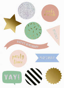 Aufkleber 11x15cm Bday 7630050886670