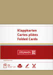 Klappkarte A6 160g sand 10 Karten