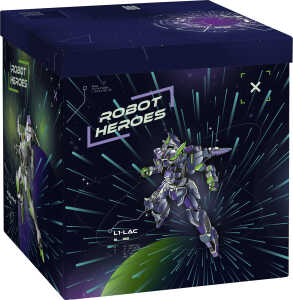 Geschenkbox 23x23x24cm Robot d.bl